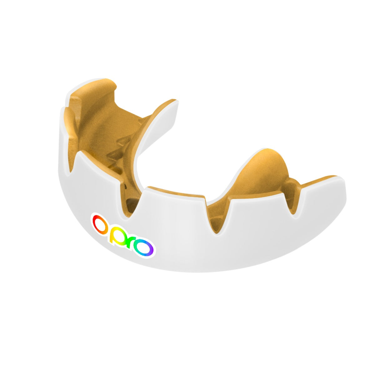 Instant Custom-Fit White Rainbow Mouthguard for Braces