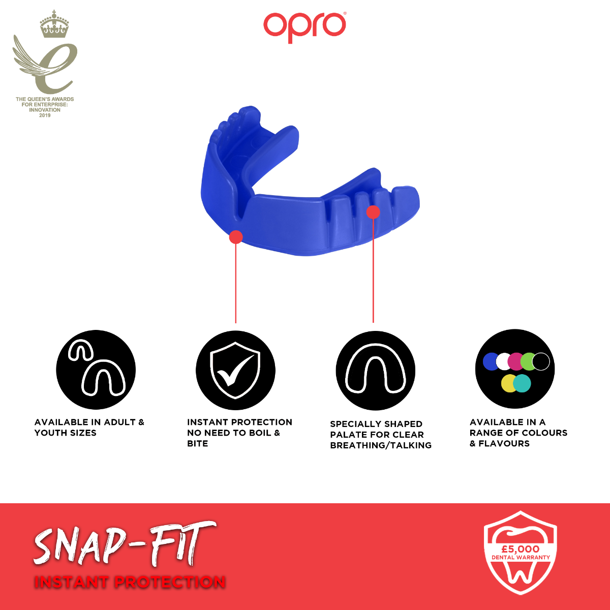 Snap-Fit Pink Mouthguard