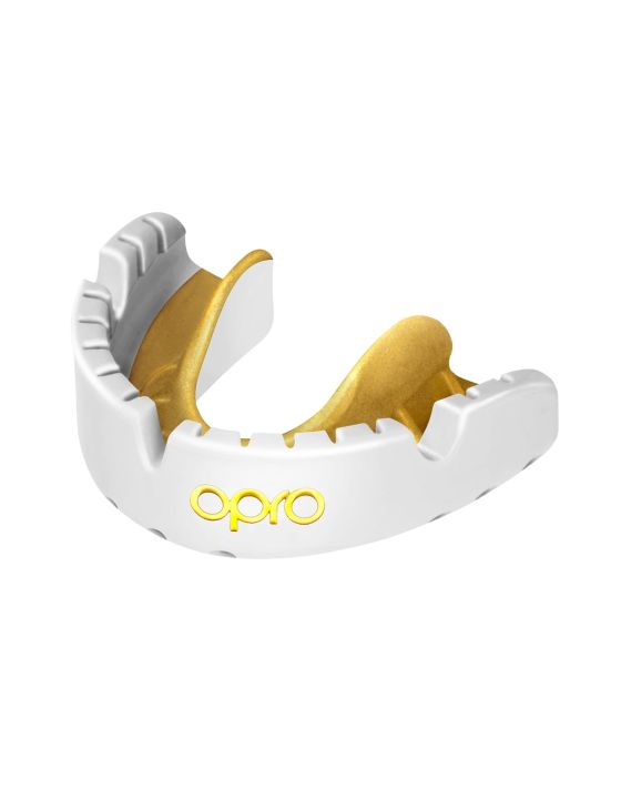 Gold Mouthguard for Braces (White)