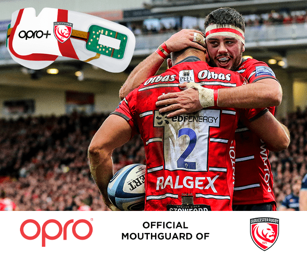 OPRO Renews as Official Mouthguard of Gloucester Rugby