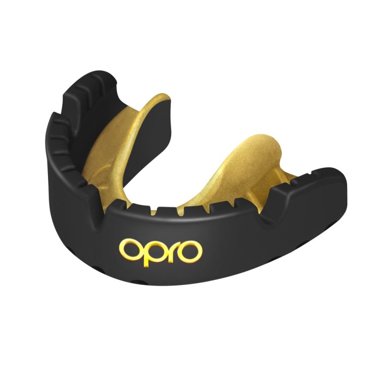 OPRO Braces Mouthguard for Sports UK Gumshield Power-Ft Wht/Gld 